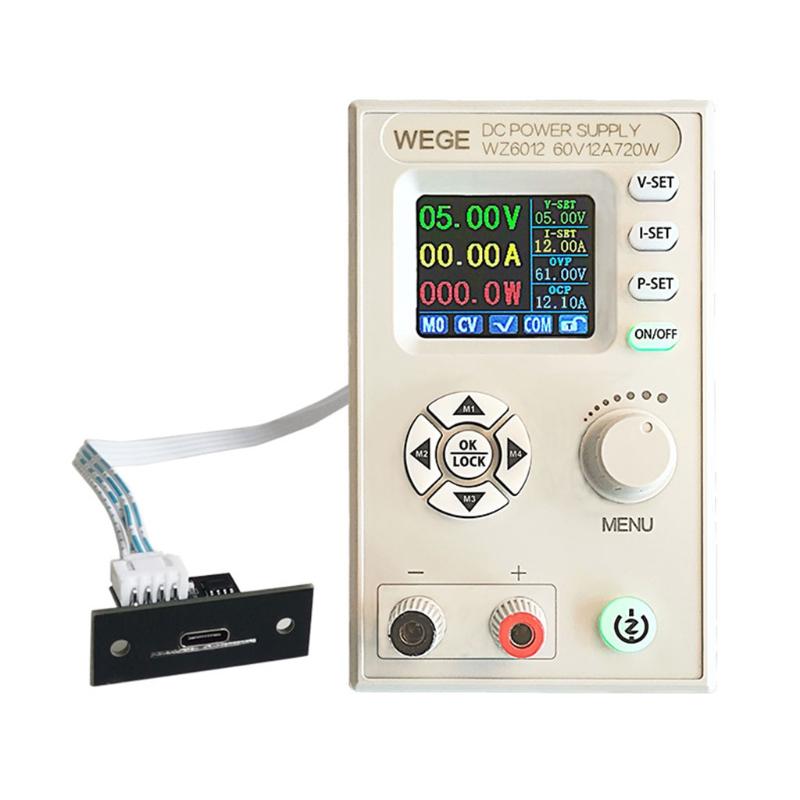 60V 12A Adjustable CNC for DC Power Supply Step-down Power Supply Module Constant Voltage Constant Current LCD Screen