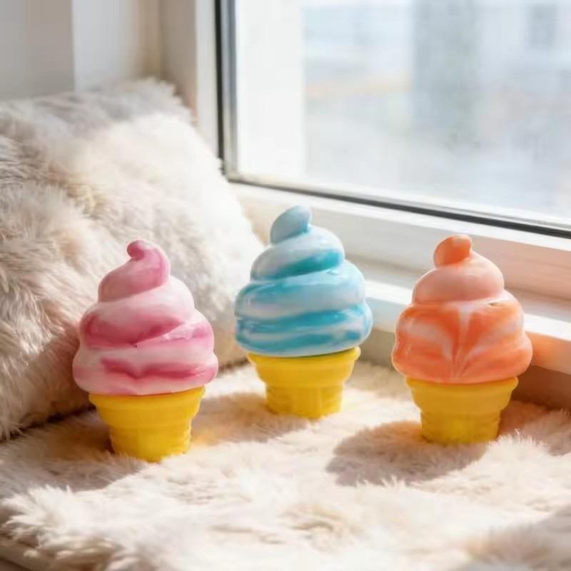Schylling Nee Doh Ice Cream Sensory Toy Stress Relief Fidget Toy for Anxiety Focus Adults Kids
