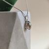 Серебряная подвеска с раухтопазом (дымчатым кварцем) 3ct (2207290)