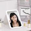 Dimmable Desktop Cosmetic Mirror Charging Vanity Mirror Creative Makeup Mirror  Bathroom
