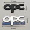 3D Metal OPC Line Logo Badge Front Grill Emblem Trunk Car Sticker For Opel Astra G H J K F Corsa D Zafira B Insignia Mokka Regal