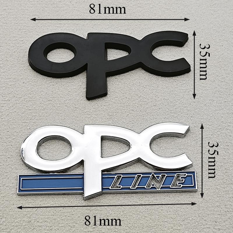 3D Metal OPC Line Logo Badge Front Grill Emblem Trunk Car Sticker For Opel Astra G H J K F Corsa D Zafira B Insignia Mokka Regal