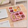 Plastic Fruits Box Transparent Lid Food Storage Box Fresh-keeping Lunch Box  Students
