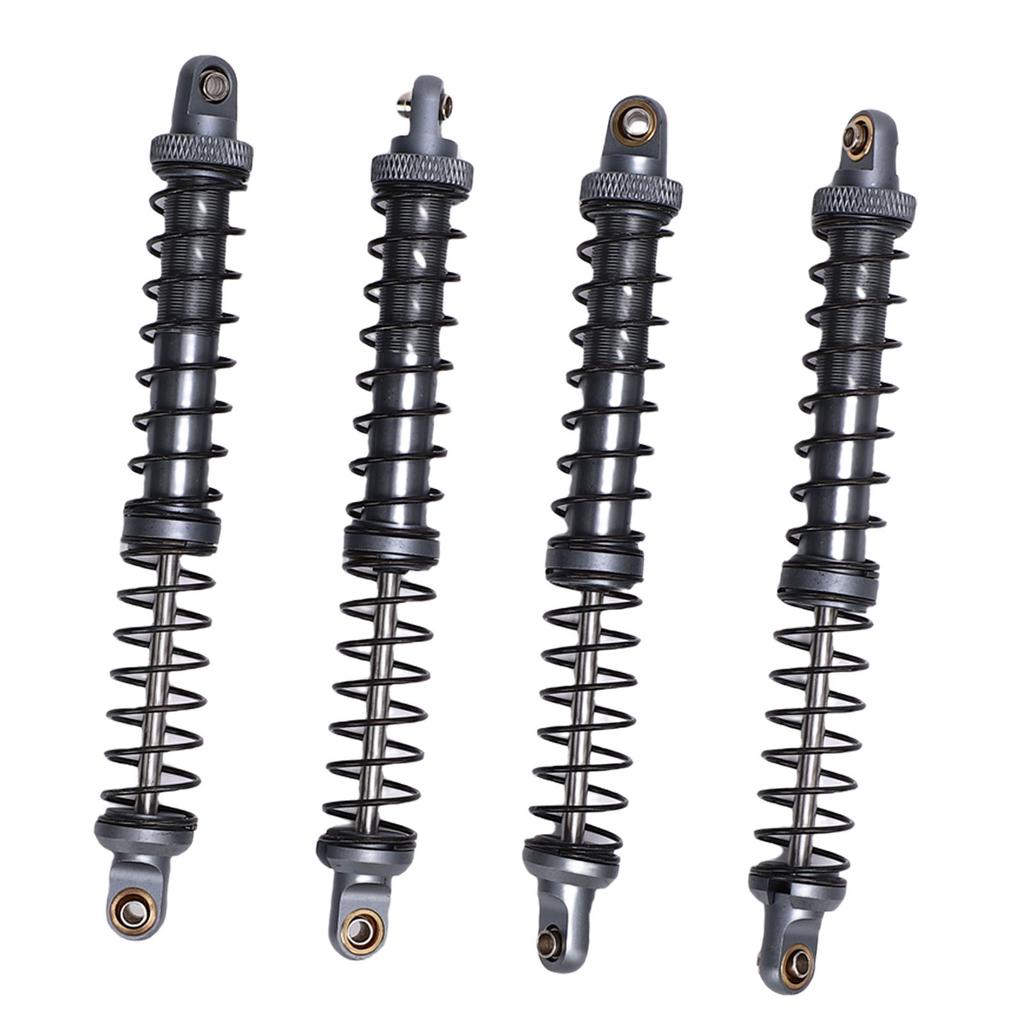 4Pcs 1Celsius10 Model Car Dual Spring Shock Damper Alloy 1Celsius10 RC Dampers with 8 Spare Springs 120mm