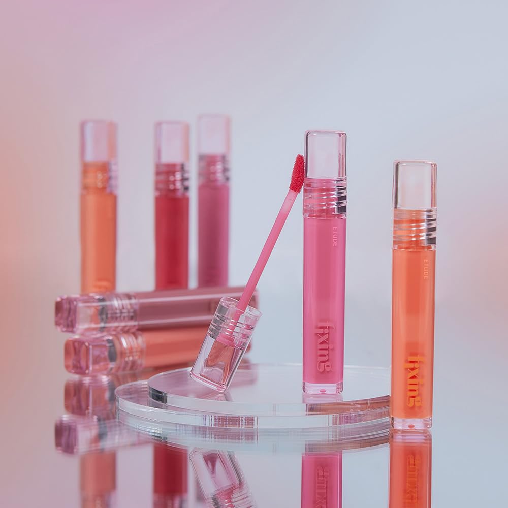 ETUDE Glow Fixing Tint Mauvement Lip Tint Lipstick Glossy Finish High Moisture Clione Lip [Etude Official] / / / / / 3.8g /