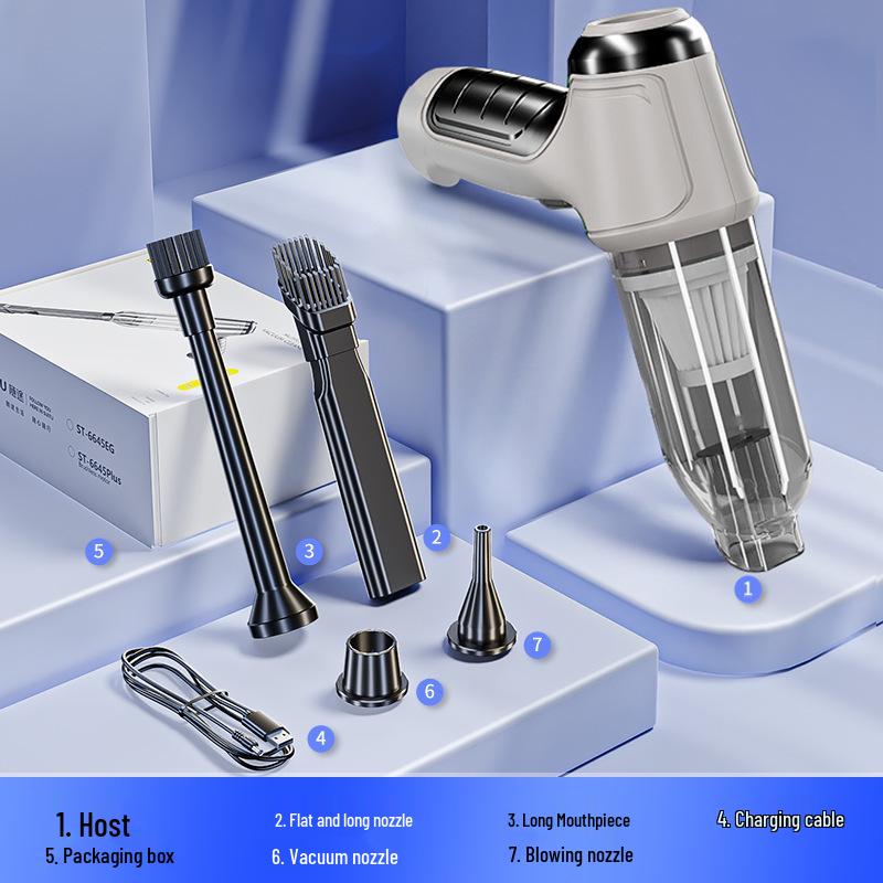 Cordless Handheld Car & Home Vacuum Cleaner: Powerful Portable Dust Blower