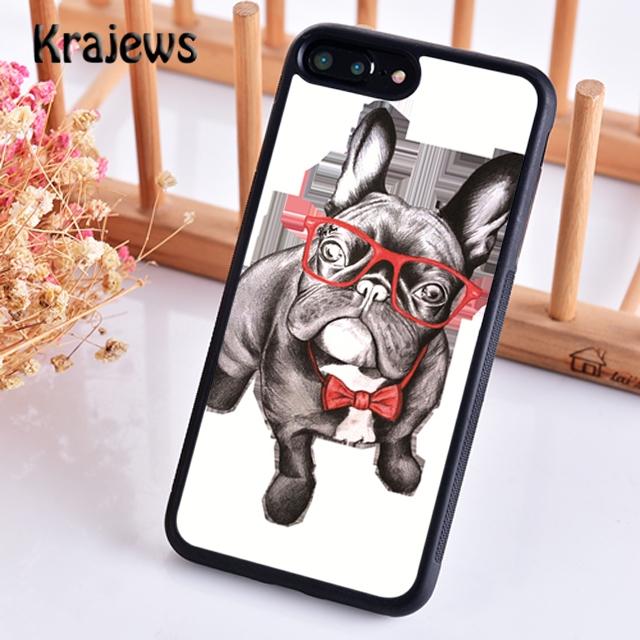 Krajews Cute Funny French Bulldog Phone Case Cover For iPhone 17 Air 16 15 14 plus 11 12 pro max coque Fundas