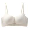 Thin and seamless cloud feeling one-piece small chest gathered without steel ring upper support soft support breast bra cover