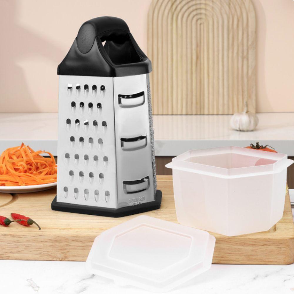 Stainless Steel Vegetable Slicer 6 Sides Vegetable Shredder Household Cheese Grater Chocolate