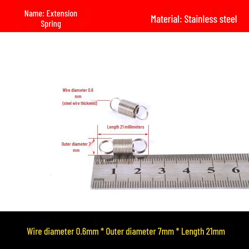 Stainless Steel Spring Hook for Microwave Oven Handle, Wire Diameter 0.6/0.7