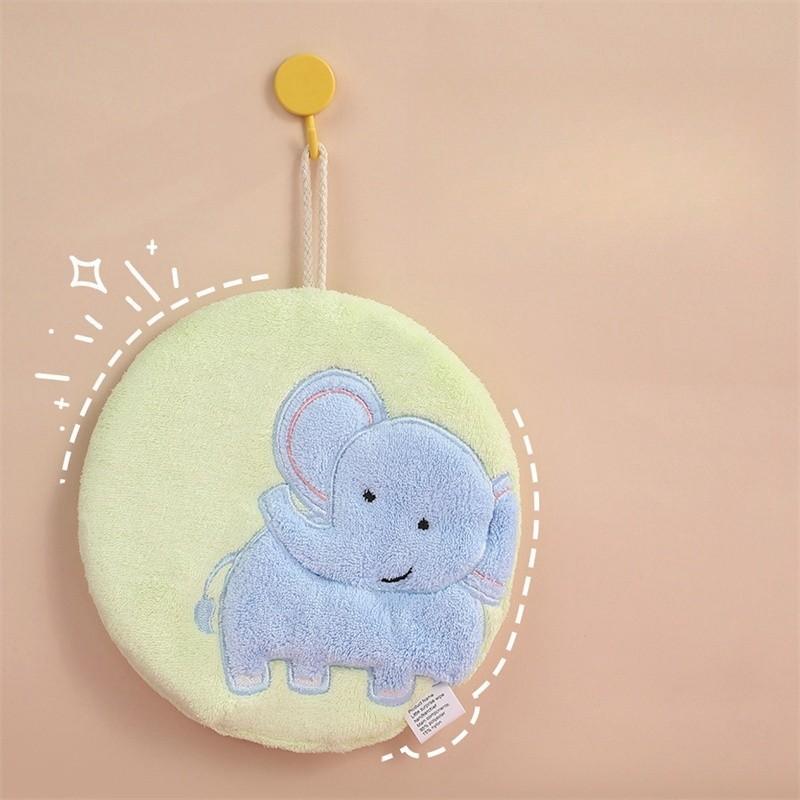 

Новое милое полотенце для рук в виде слона, подвесное полотенце для рук, детское полотенце для рук, носовой платок для ванной комнаты telemagenta