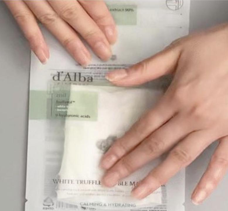 d'Alba White Truffle Double Mask Pack Hydrating Nourishing 4 Sheets Sheet Mask Facial Care