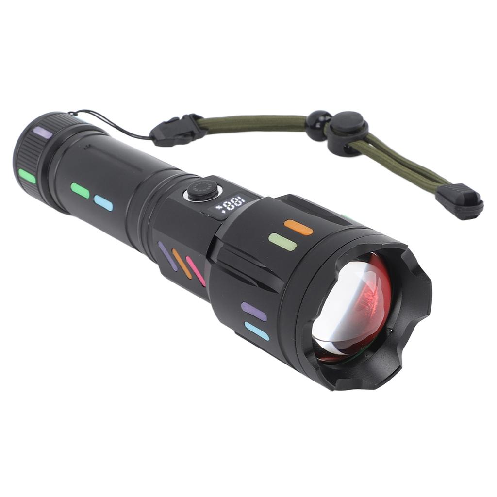 LED Flashlights High Powered Zoomable Handheld Torch Outdoor White Laser Long Range Flashlight with