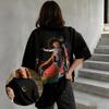 Anime Short Sleeve T-shirt Men Women Summer Casual Cotton Streetwear Oversized Anime Print Graphic Tee