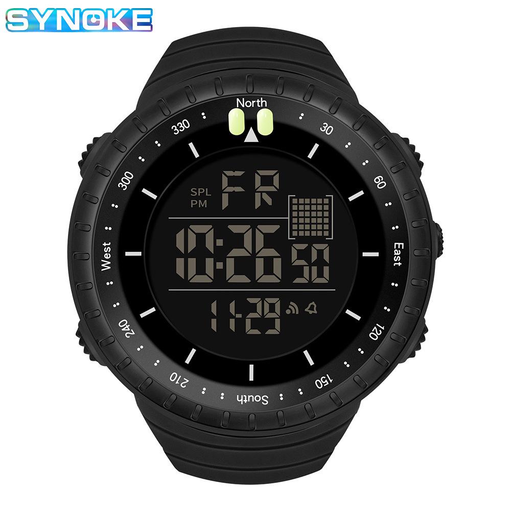 Men's Multifunctional Waterproof Sports Watch with Luminous Acrylic Screen for Outdoor Mountaineering
