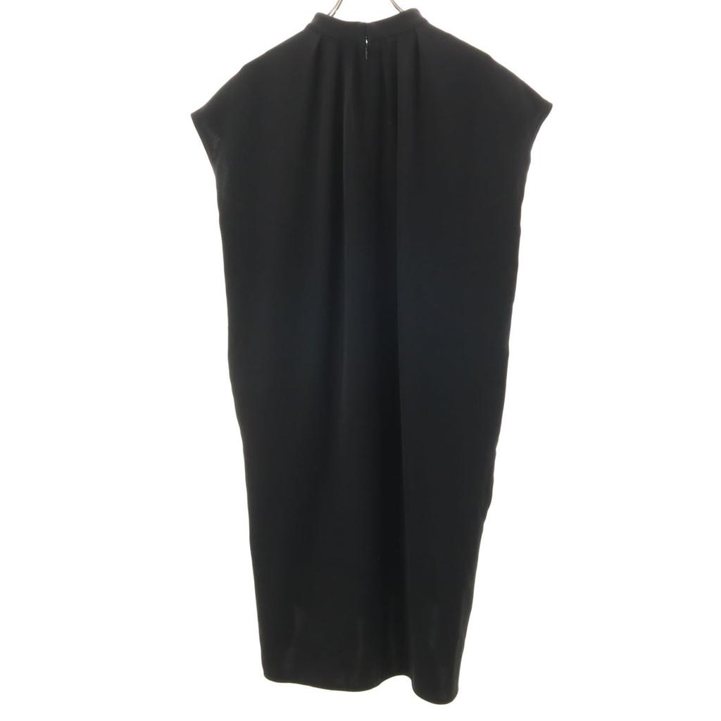 ENFOLD French sleeve Tuck Bottleneck Long dress 36 Black series Women Used