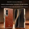 Protezione Cerniera&Cornice di Lusso per Custodia Samsung Z Fold 8 Copertura Posteriore Stile Scatola Magnetica Integrata Custodia in Pelle Cerata ad Olio Protettiva