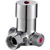 Bathroom Kitchen Brass Automatic Sensor Touchless Sink Faucet Hot & Cold Water Temperature Control Thermostatic Mixer Mixing Valve