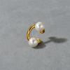 Simple Personality U-Shaped Double Pearl Ear Clips, Women'S Light Luxury Temperament Versatile Without Ear Piercings, Regardless Of Left And Right