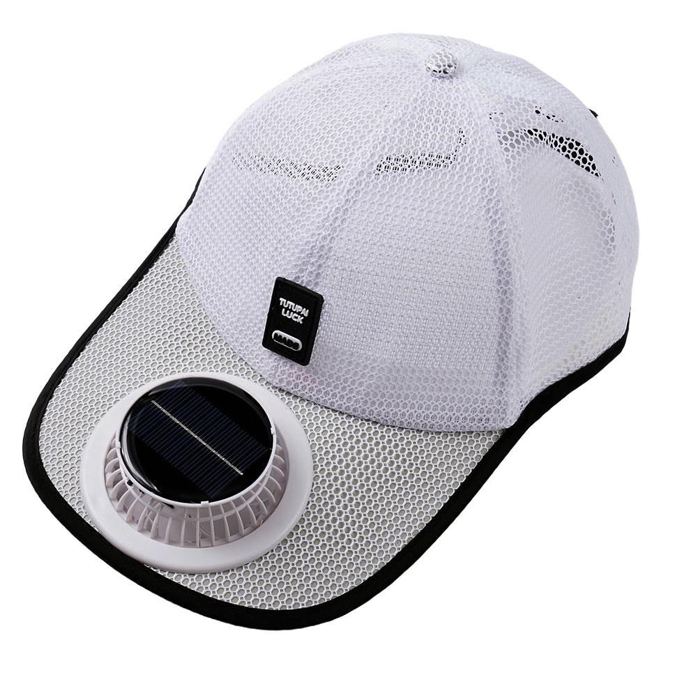Breathable Sunhat with Solar Fan Sun Block Baseball Hat with Solar Fan USB Charging Fan Outdoor Sunhats Sunscreen Sunshade Hats