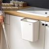 Wall-Mounted Kitchen Trash Bin: No-Bend Cabinet Door Waste Holder & Hanging Paper Basket