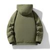 Men's Trendy Workwear Hooded Winter Down Jacket with Multi-Pockets
