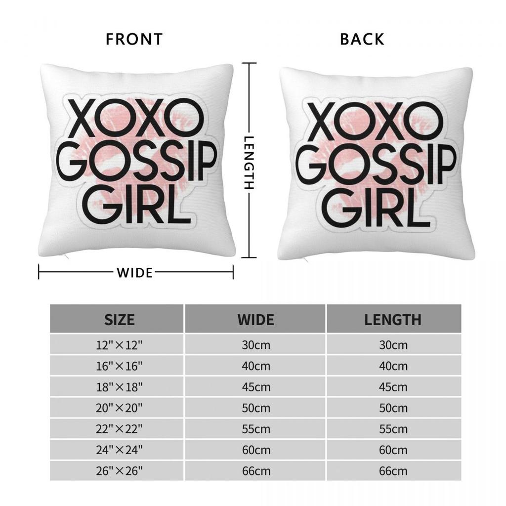 Classic Movie Gossip Girls Square Pillowcase Cushion Cover Pillow Case Throw Pillow Cover for Home Bedroom Car