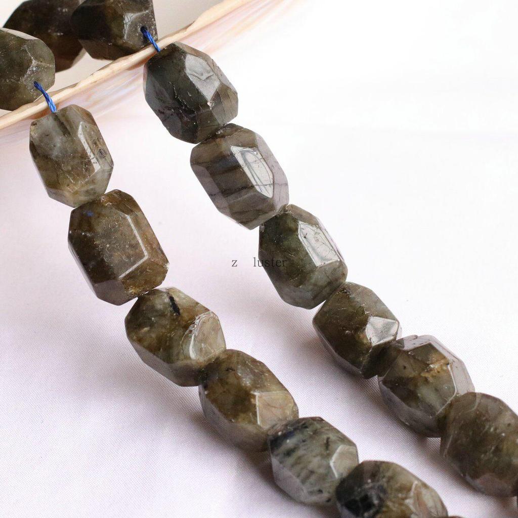 Imported Raw Tourmaline, Amethyst, and White Crystal Faceted Beads for DIY Bracelet Accessories