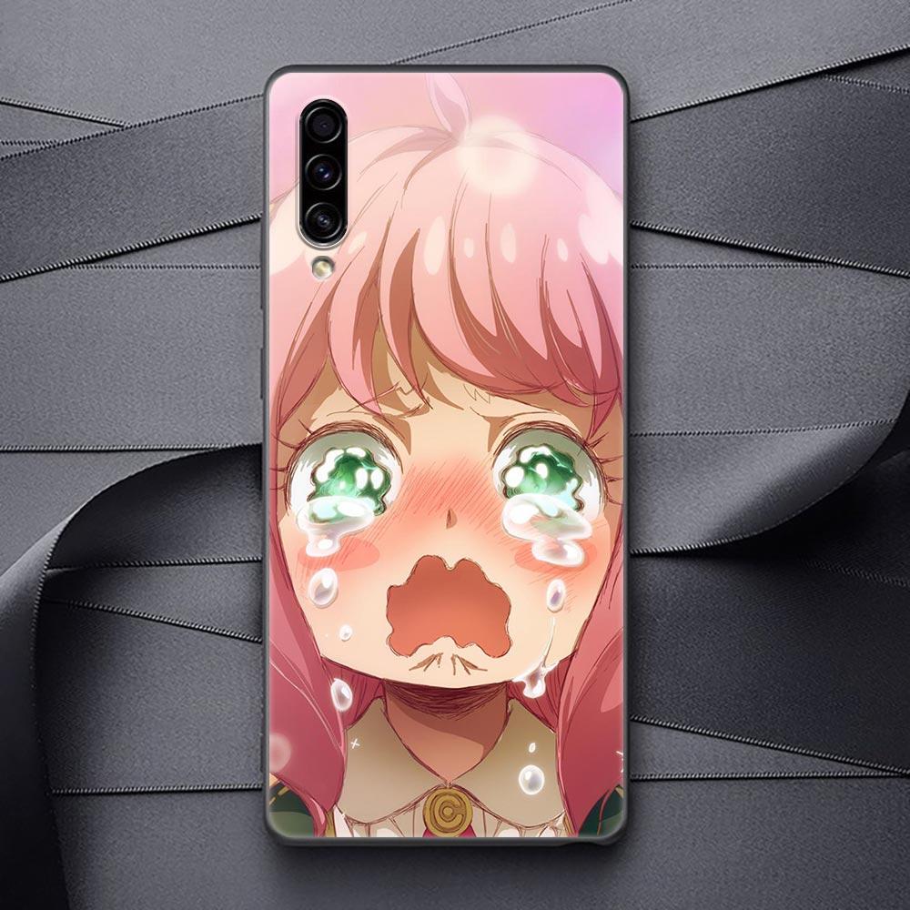 SPY X FAMILY Anime Black Soft Phone Case For Samsung Galaxy A90 A80 A70 A70S A60 A50 A40 A30 A30S A20S A20E A10 A10E Funda Coque