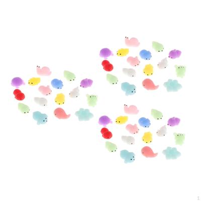 50Pcs Mini Squeezing Toys Interesting Soft Decoration Washable Easy To Clean Relaxing Toy Sensory