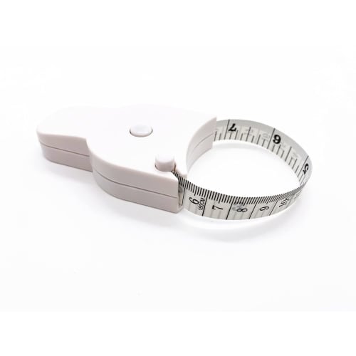 KAGAWA Fixed Circumference Measuring Tape, Black, Y-Shaped Tape Measure, Double-Sided Scale (White)