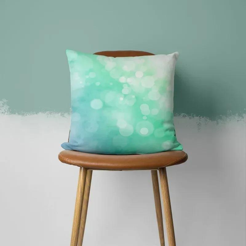 Decor Acasă Huse de Pernă cu Model Geometric și Floral Turcoaz Husa Pernă Model Potrivită pentru Canapea Dormitor Mașină Husa Pernă