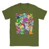 Dandy's World Group Shot T-Shirt for Men Cartoon Cute Casual Pure Cotton Tee O Neck Short Sleeve T Shirts Plus Size merchandise