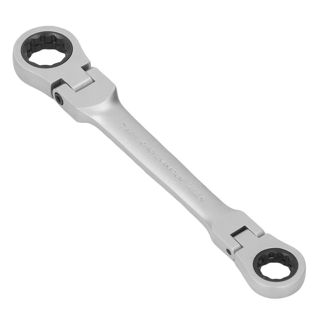 Ratcheting Wrench Socket Set Multifunctional Double Flex Head 72 Tooth Ratchet Wrench 14 19mm