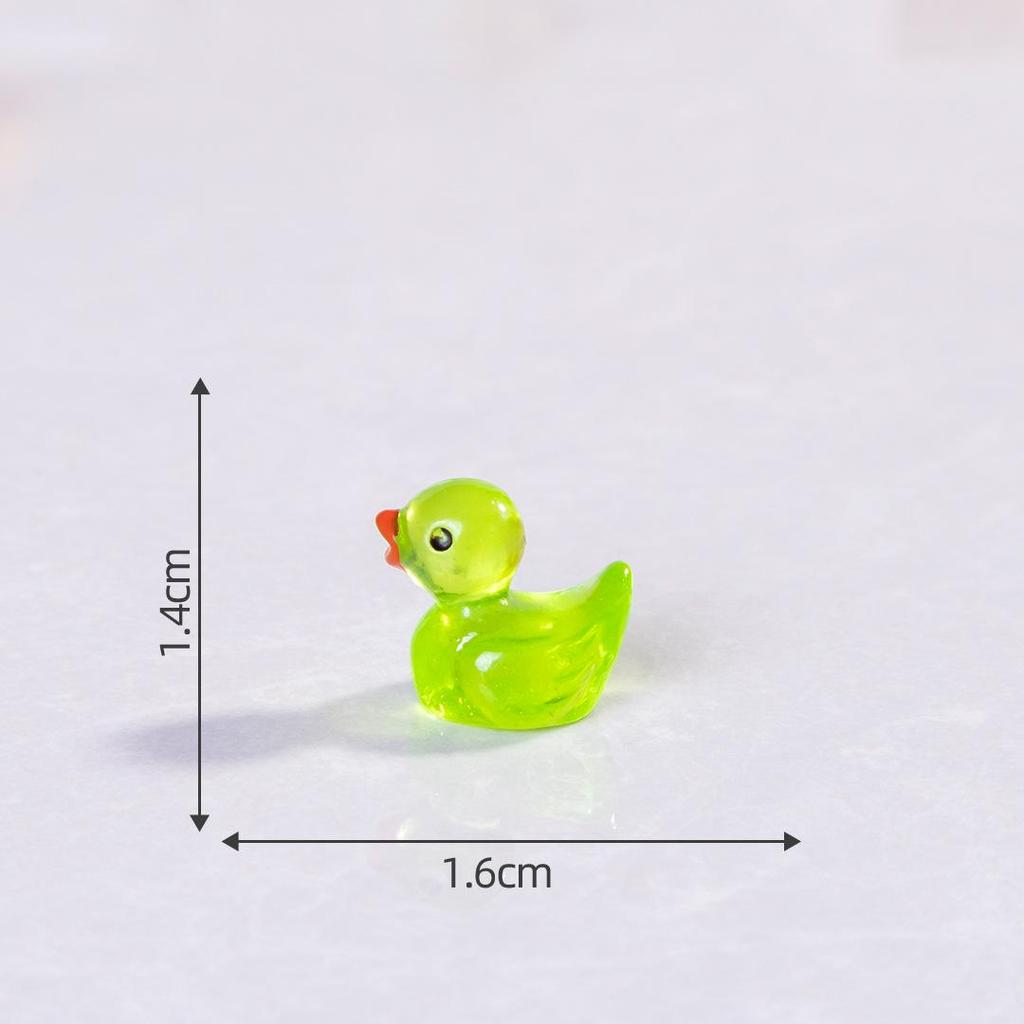 Pryskyřičná svítící kachna DIY komponenty pro šperky a vlasové doplňky