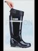 Men's Reflective High-Top Waterproof Non-Slip Rain Boots - Fashionable, Thickened Night Rubber Shoes