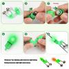 Bright LED Fishing Light LED Night Fishing Rod Bites Alerts Alarm with Twin Bells Rings Indicator For Anglers Enduring