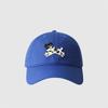Cute cartoon dog hat for men and women, wide brim, small face, pure cotton soft top cap, couple baseball cap