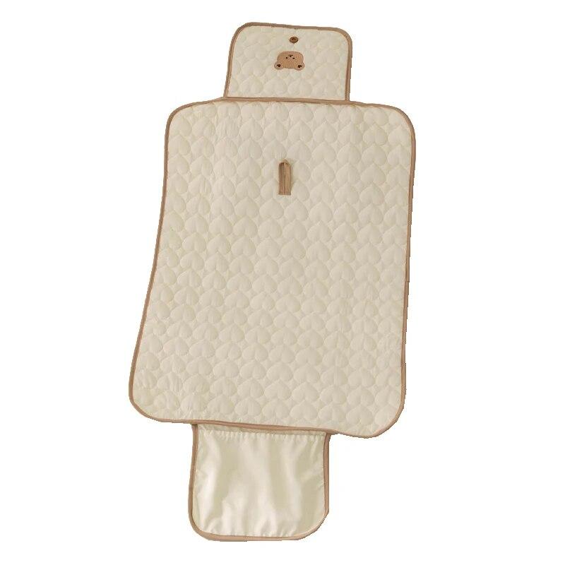 

Детские подгузники, складные пеленальные подушечки для новорожденных, чехлы из хлопка, водонепроницаемые, медведь, кролик, пеленальная подкладка для кроватки, детская коляска, портативная 50*70 см 50x70cm