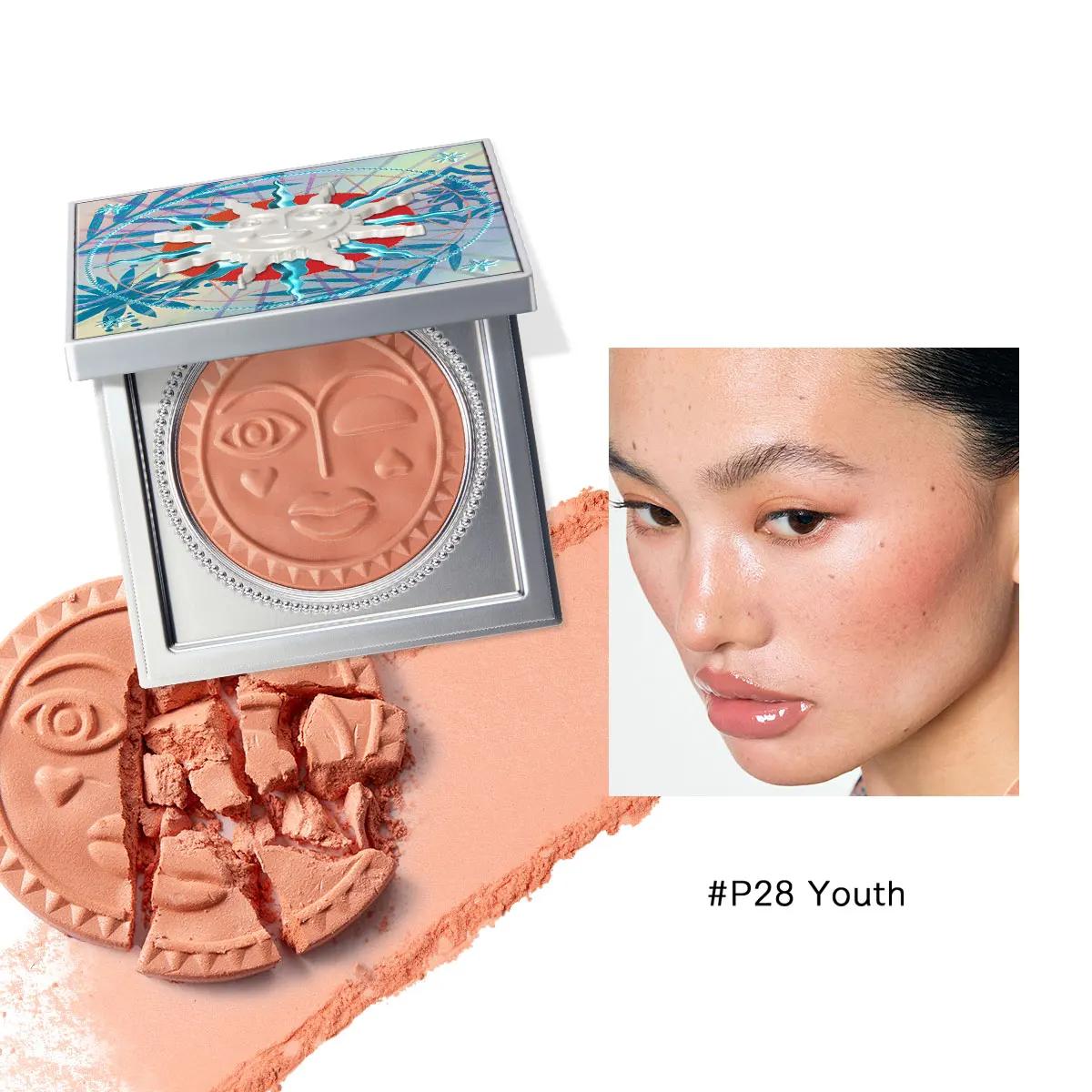 

Girlcult Emotion Blush,Powder Blush Texture,Natural Flush,Long-Lasting Pigment,Complexion Brightening,Sweet Makeup,Winter Luxury голубика