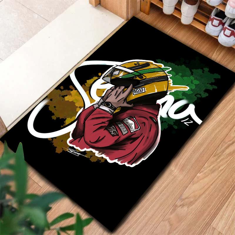 Ayrton Senna Carpet Rug for Living Room Bedroom Home Sofa Decoration,Kids play Nonslip Floor Mat
