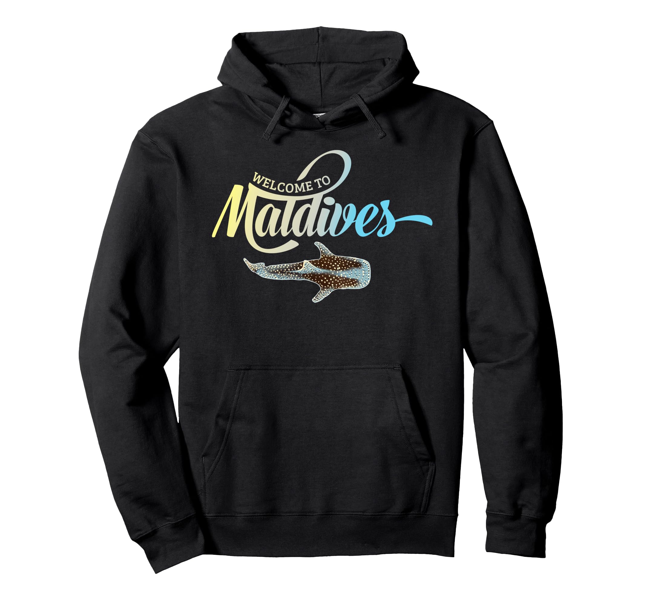 

Maldives whale shark coral reef snorkeling vacation souvenir hoodie чорний