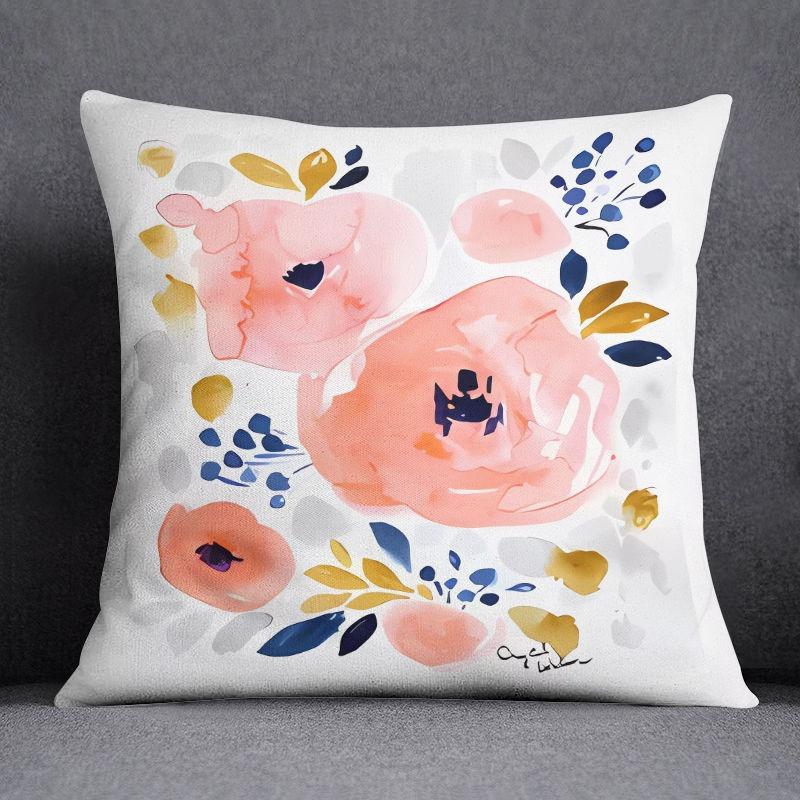 

Простая цветочная наволочка для украшения общежития, офиса, гостиной, дивана, домашней наволочки 40x40cm