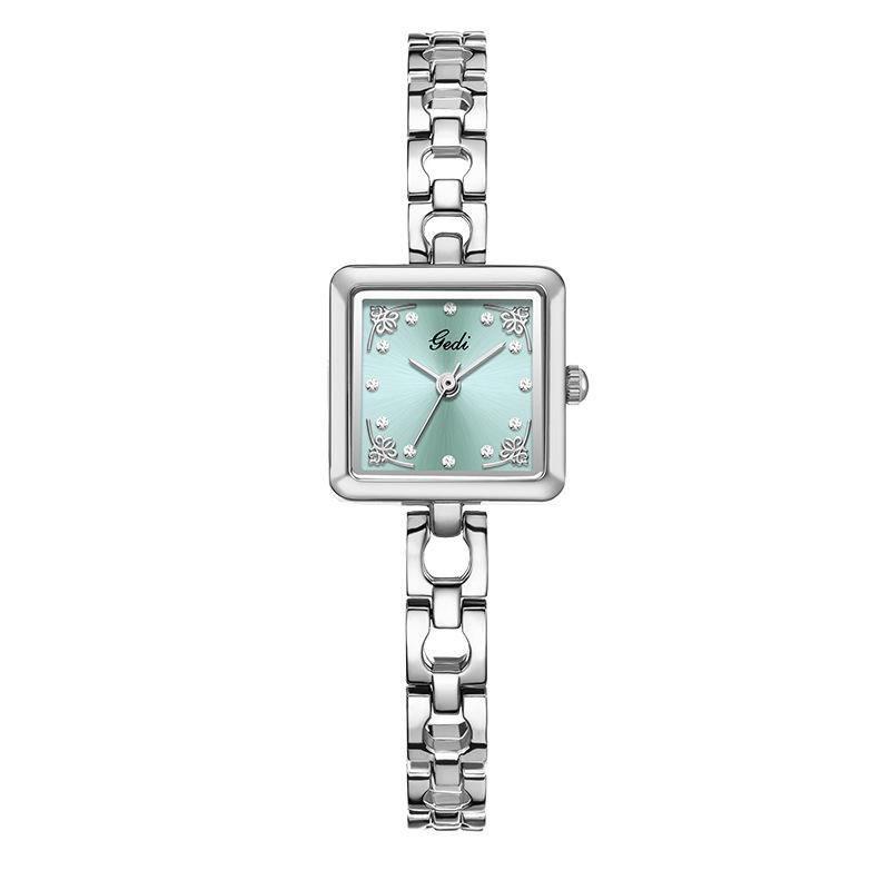 Chinese Retro Bracelet Watch Women'S Small Square Plate Bracelet Watch Niche High-End Medium And Antique Small Silver Watch