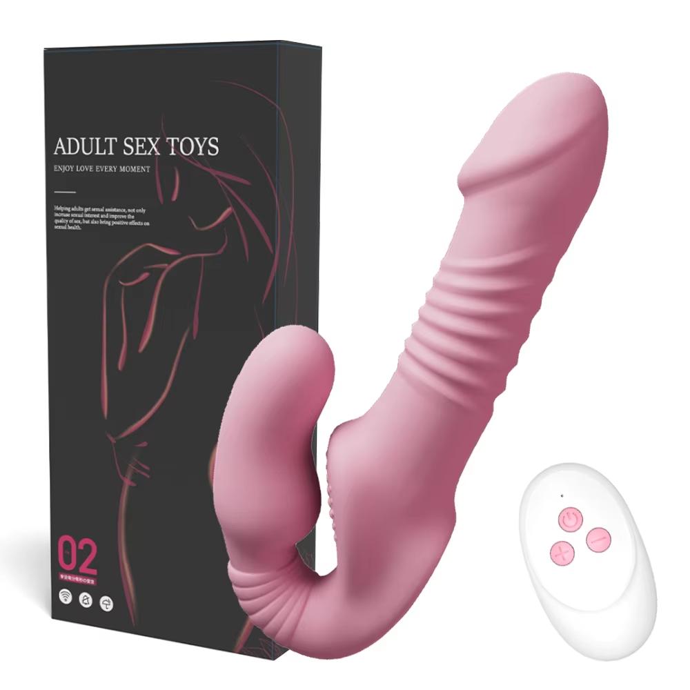 Strapless Strap-on Dildo Vibrators For Women Double-heads Vibrating Penis Lesbian Erotic Toys For Adult Sex Toys For Couples