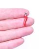 10pcs/Lot Vegetable Red Enamel Pepper Charm Stainless Steel Pendants For Jewelry Making Necklace Earrings Accessories DIY Charms