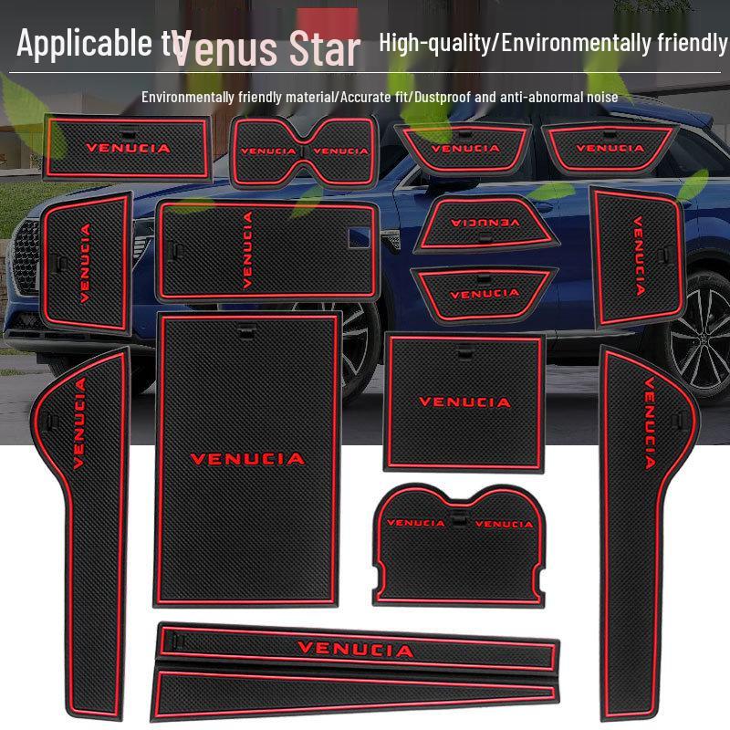 Venucia Star Door Groove Mat & Cup Holder Accessories
