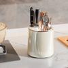 Kitchen Tabletop Rack Light Luxury Rotatable Knife Holder Kitchen Knife Storage Box Chopstick Cage Integrated Multi-Functional Storage