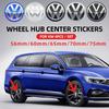 For VW Volkswagen Jetta MK5 Golf 4pcs 56mm 60mm 65mm 70mm 75mm Car Wheel Center Hub Cap Sticker For Volkswagen VW CC GTI Polo Go