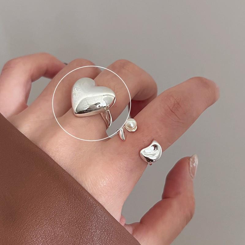 Sterling Silver Floral Ring for Women - High-End Open Joint Design for Autumn/Winter